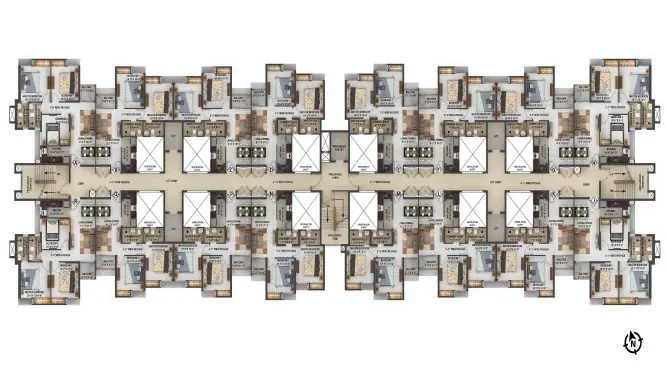 Brigade Granada 1 BHK representative floor plan
