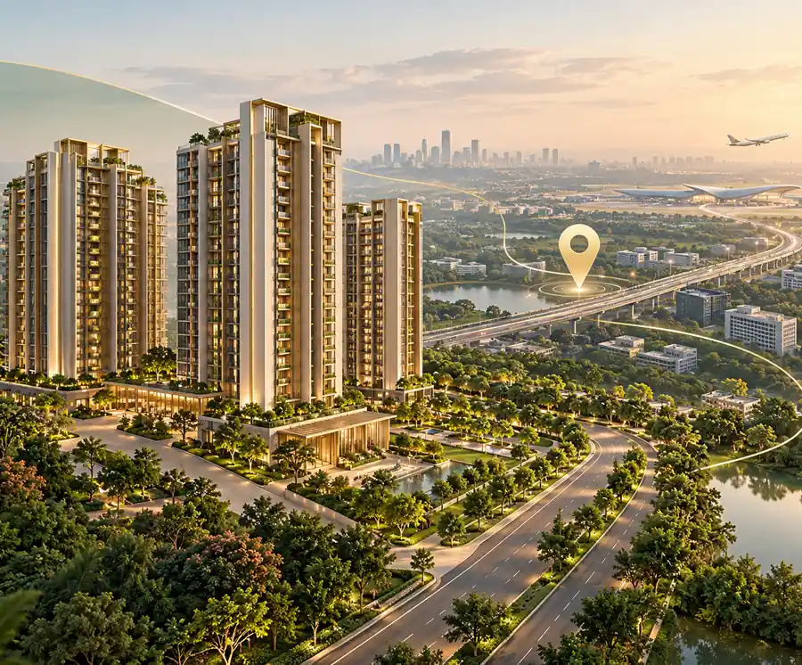 Godrej MSR City Phase 2 location and North Bangalore connectivity visual