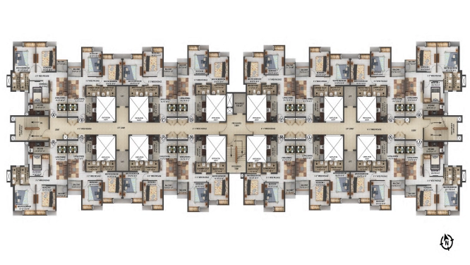 Ramky Lumina 1 BHK floor plan