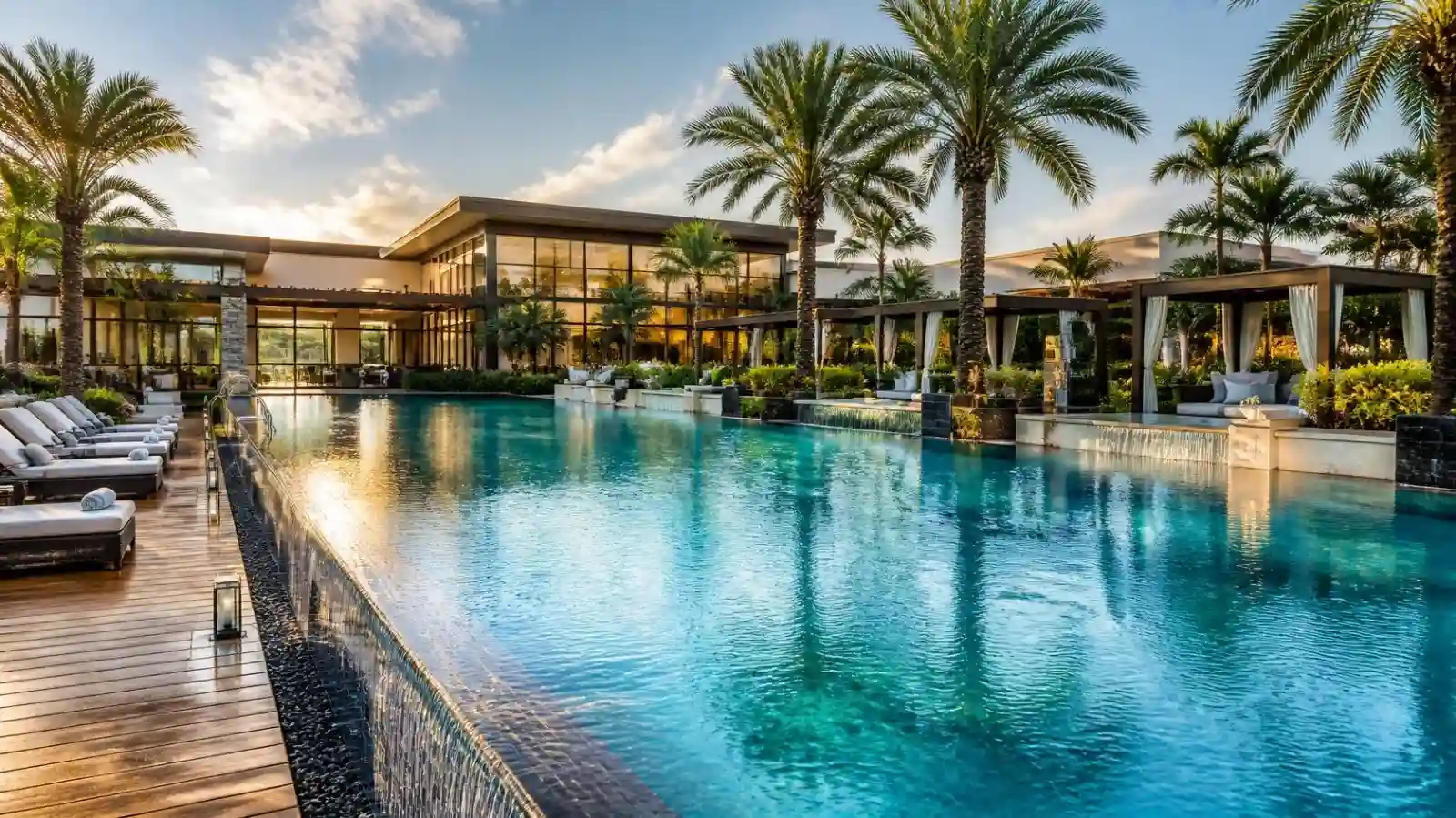 Clubhouse pool at Sattva City Doddajala
