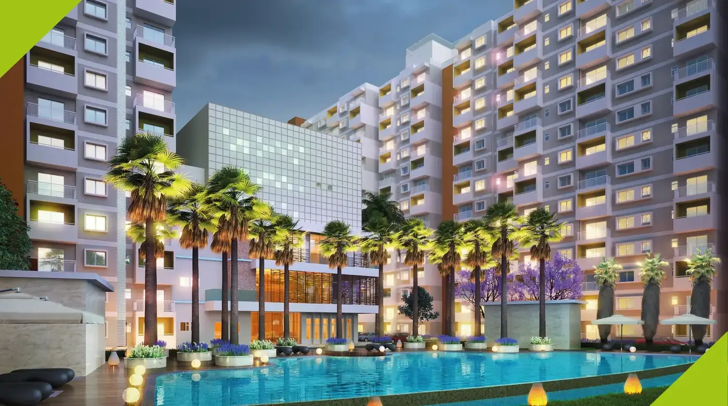 Sattva Park Cubix lifestyle pool area