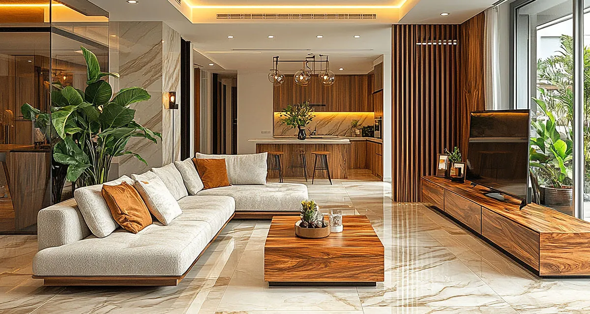 Representative contemporary premium lounge interior for Sobha Neopolis
